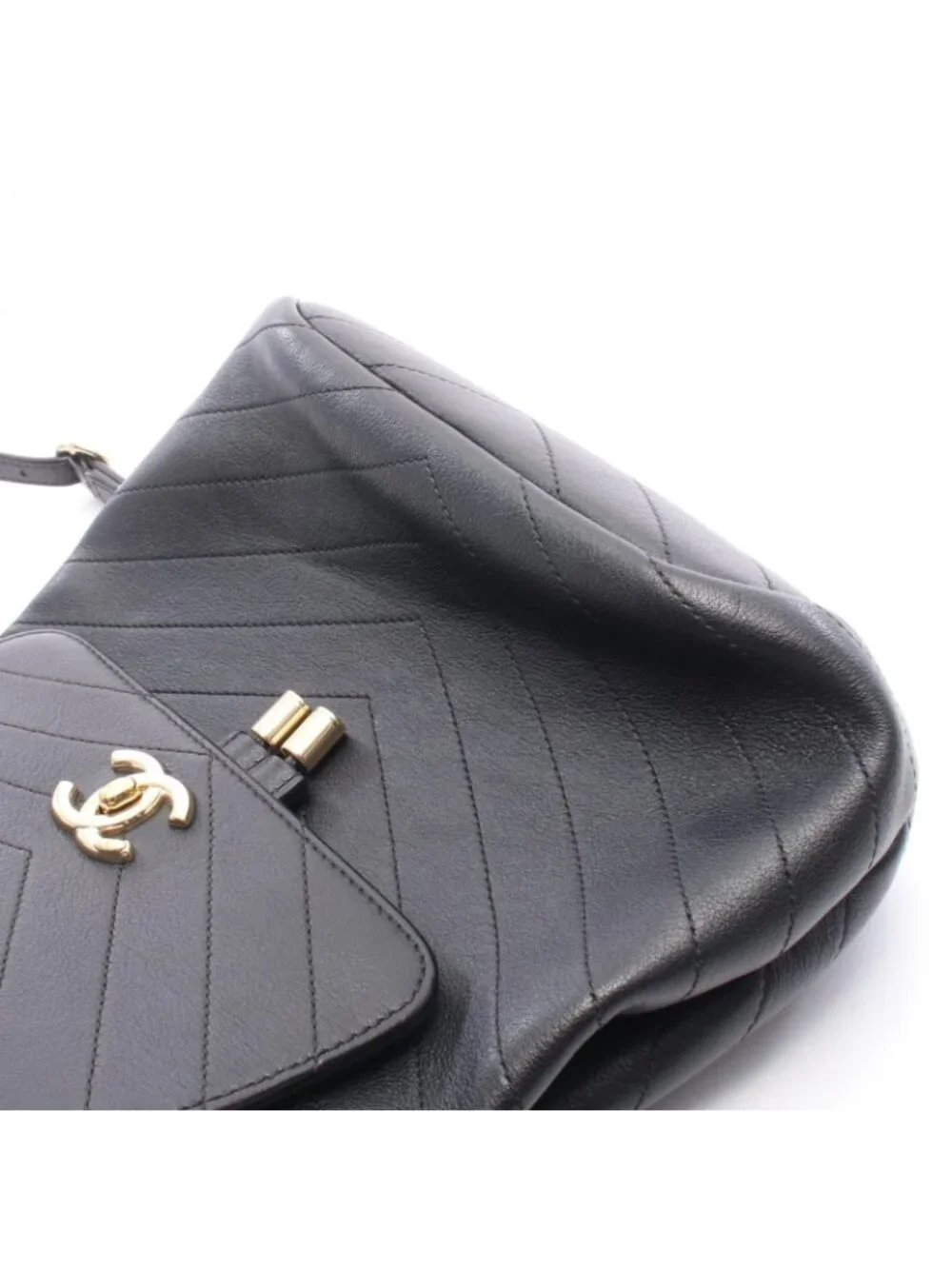 Chanel Backpack Chain Black